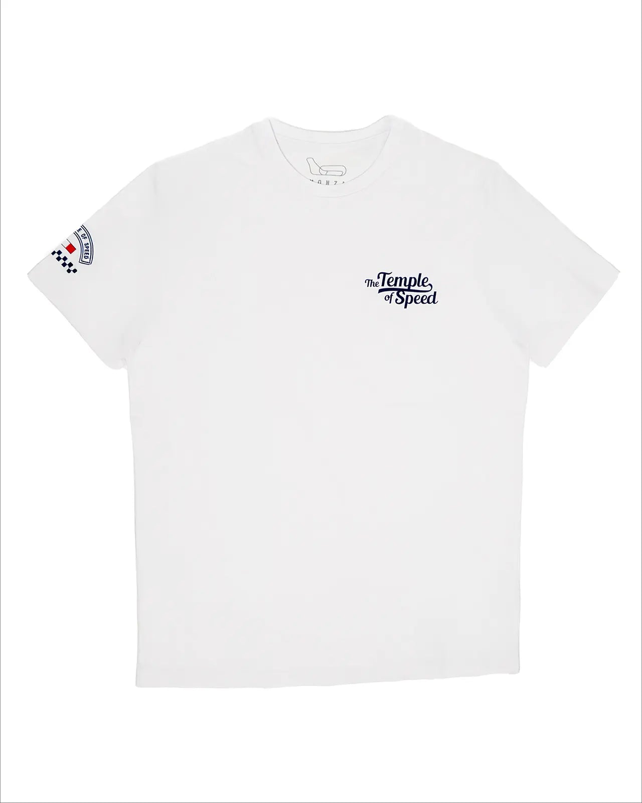 T-SHIRT “THE TEMPLE OF SPEED TRICOLORE” - WHITE