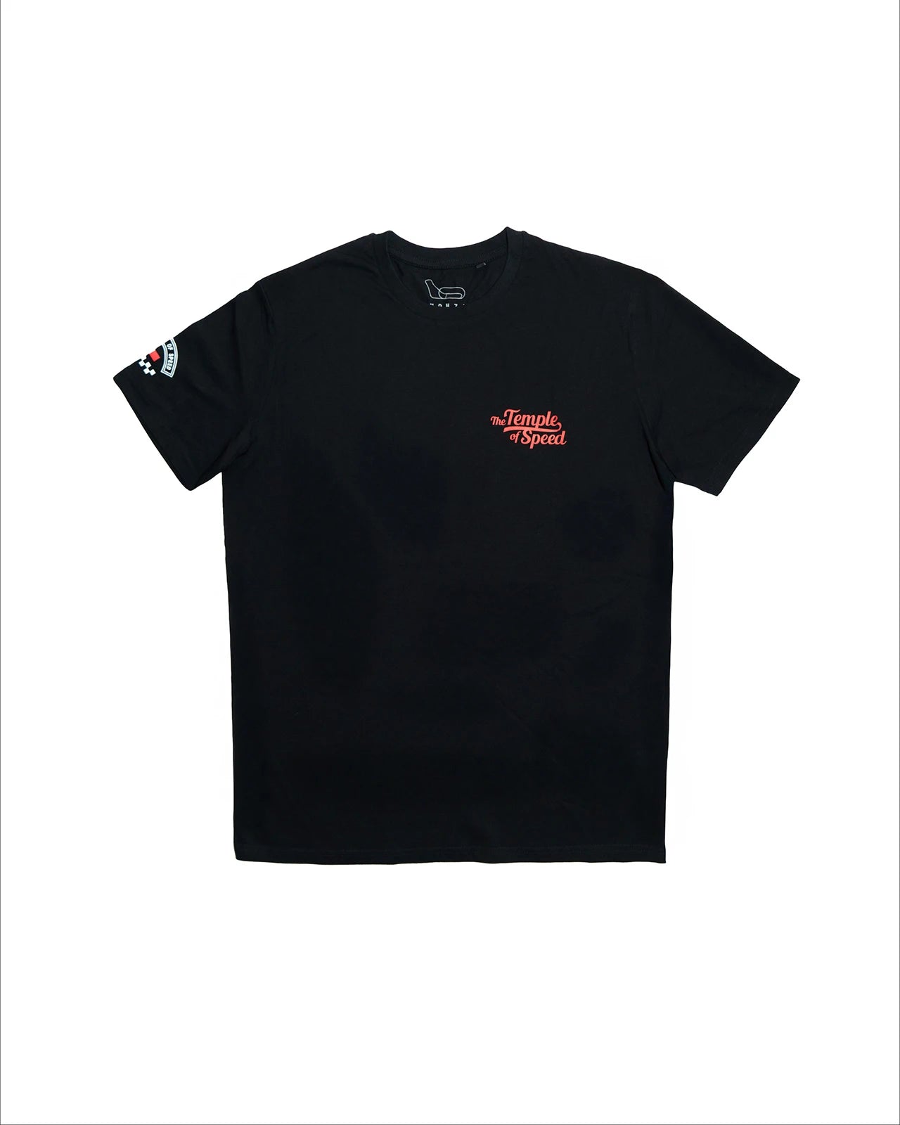 T-SHIRT “THE TEMPLE OF SPEED TRICOLORE” - BLACK