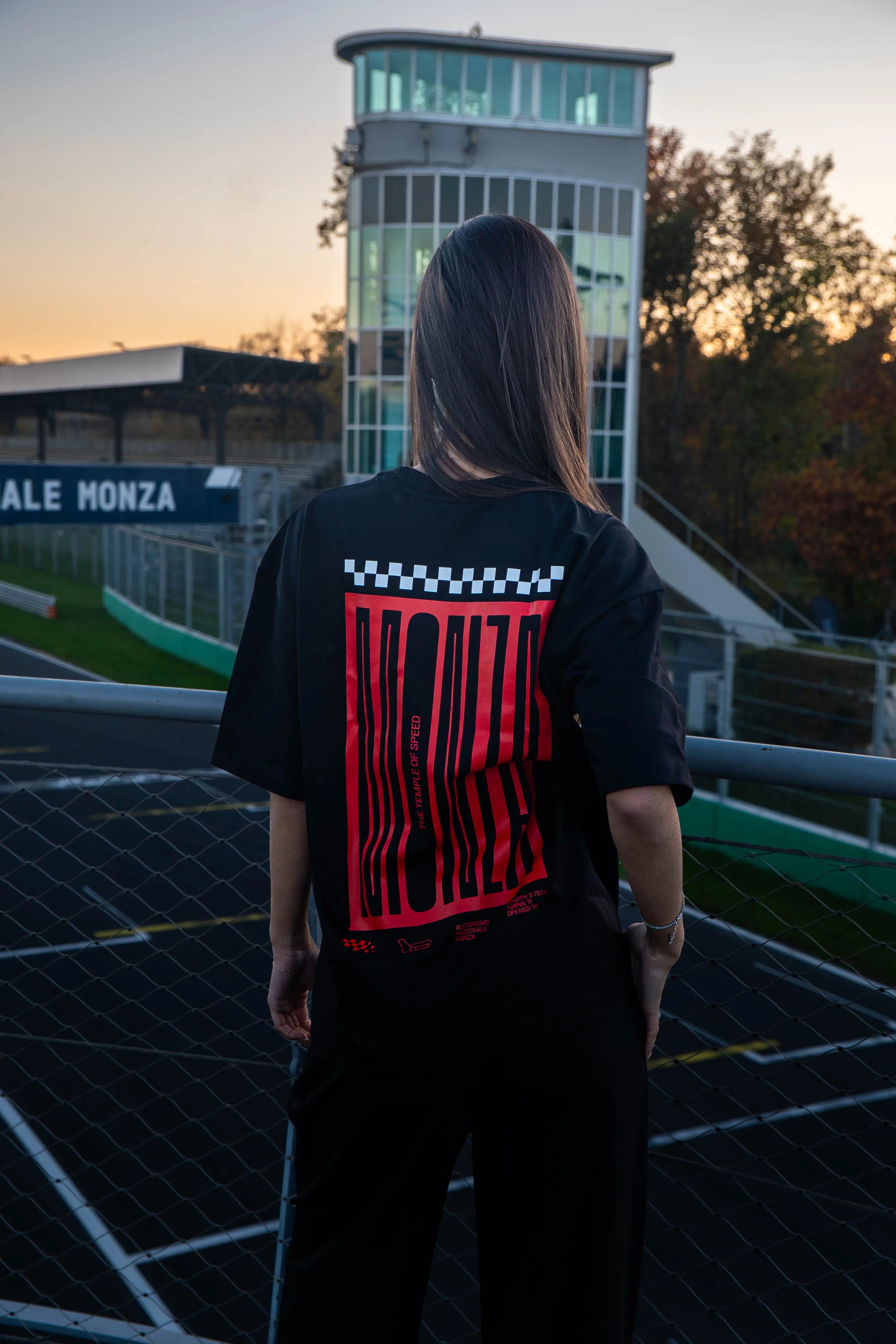 T-SHIRT “MONZA STARTING LINE” - BLACK