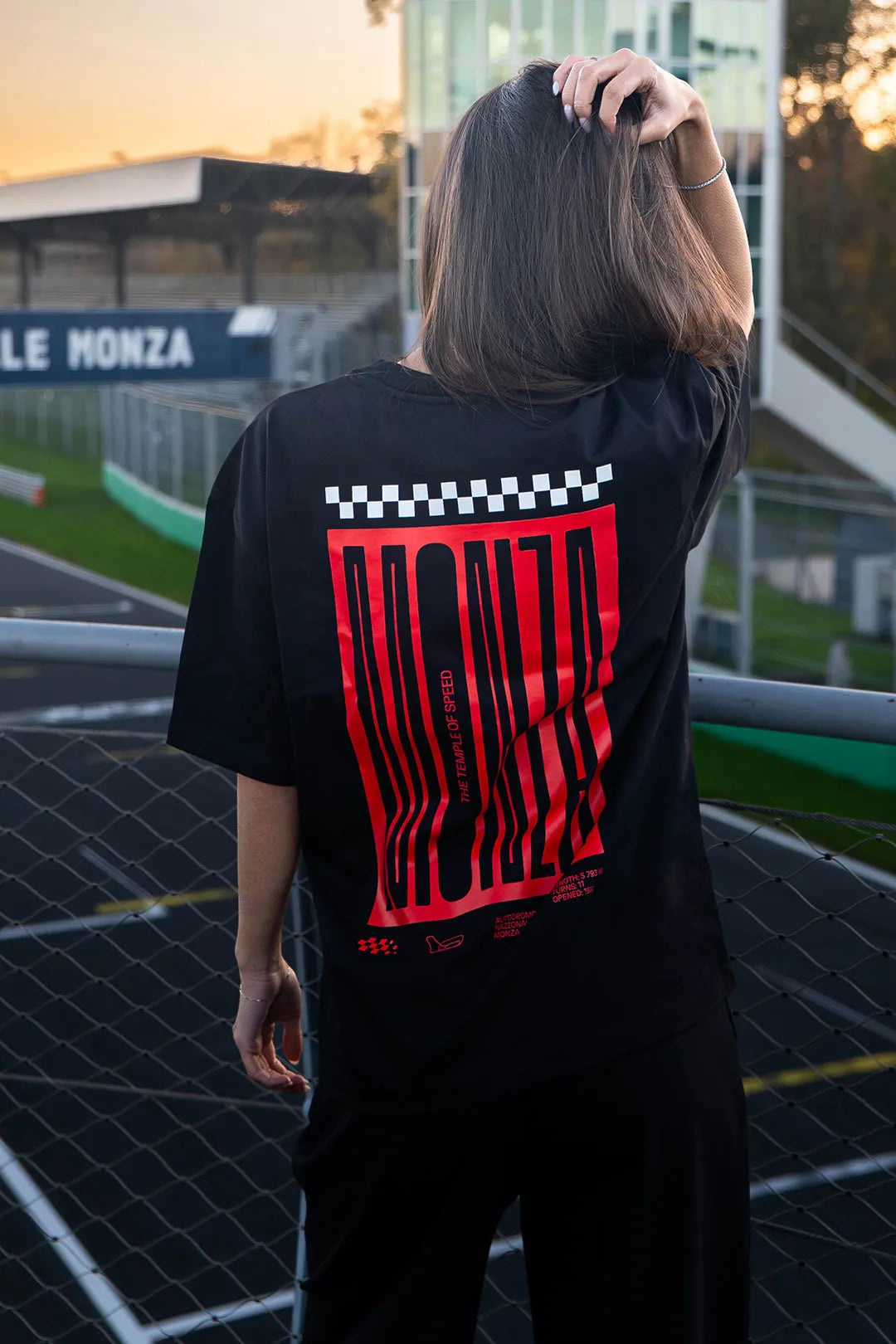 T-SHIRT “MONZA STARTING LINE” - BLACK