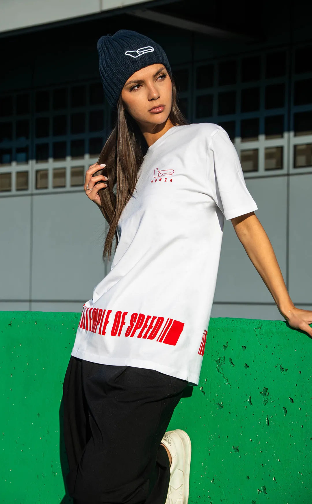 T-SHIRT "THE TEMPLE OF SPEED" - BIANCA