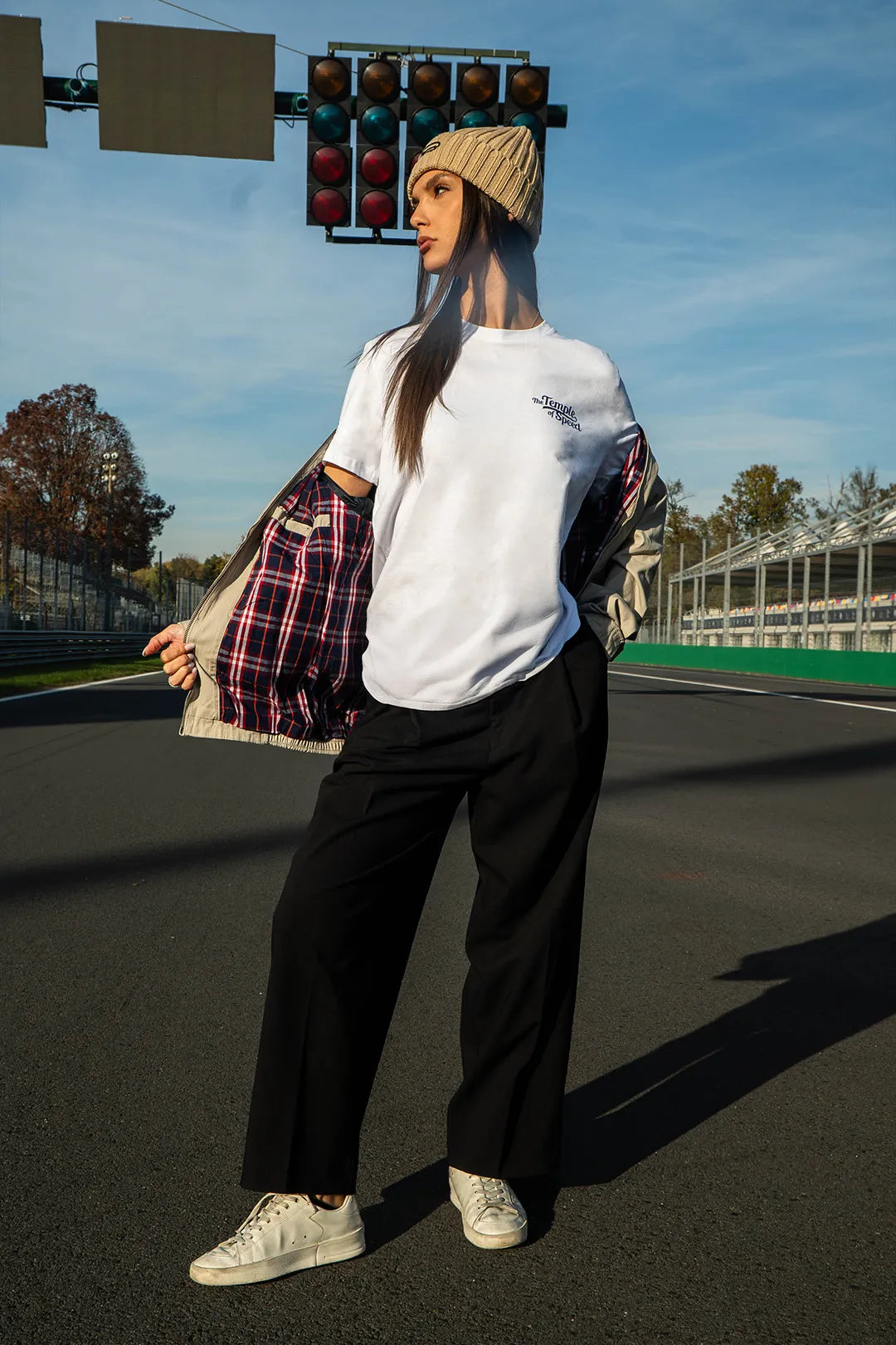 T-SHIRT “THE TEMPLE OF SPEED TRICOLORE” - BIANCA