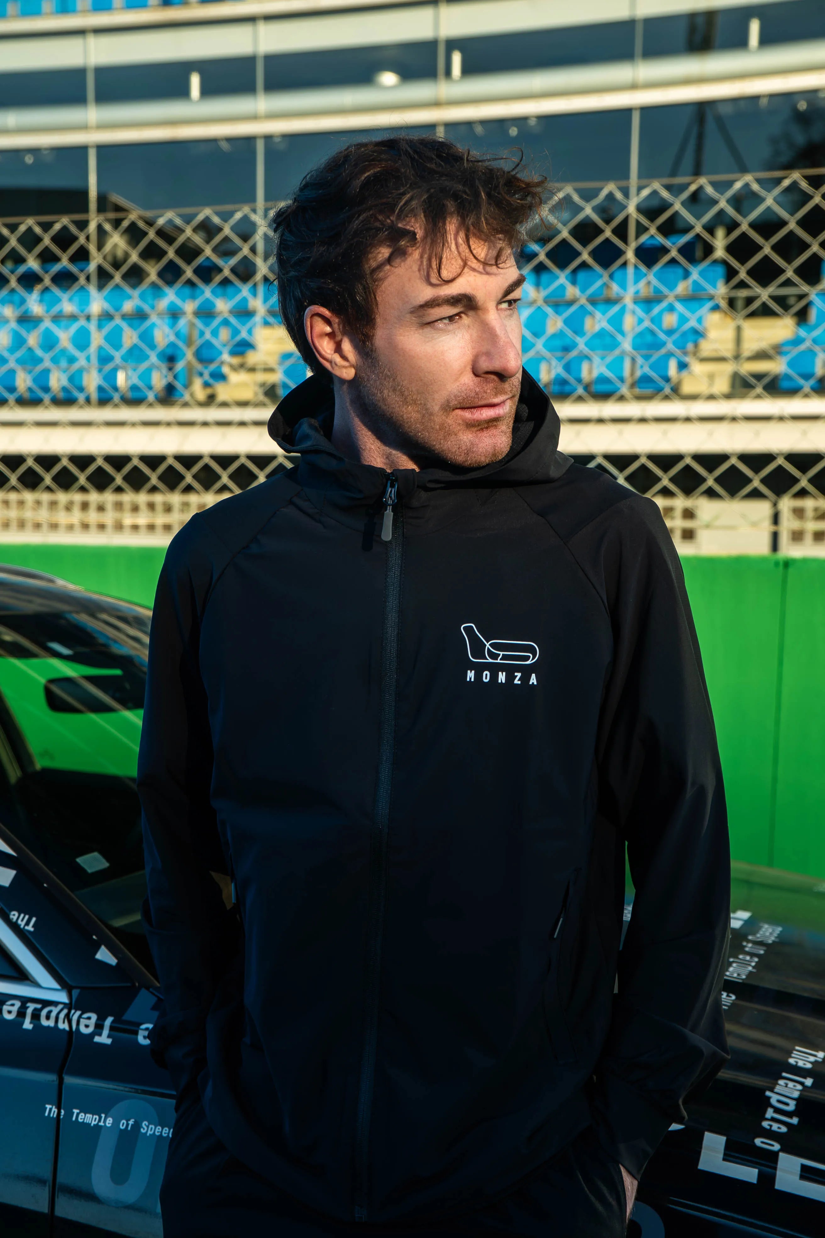 GIACCA LEGGERA WATER REPELLENT “THE TEMPLE OF SPEED” - NERA