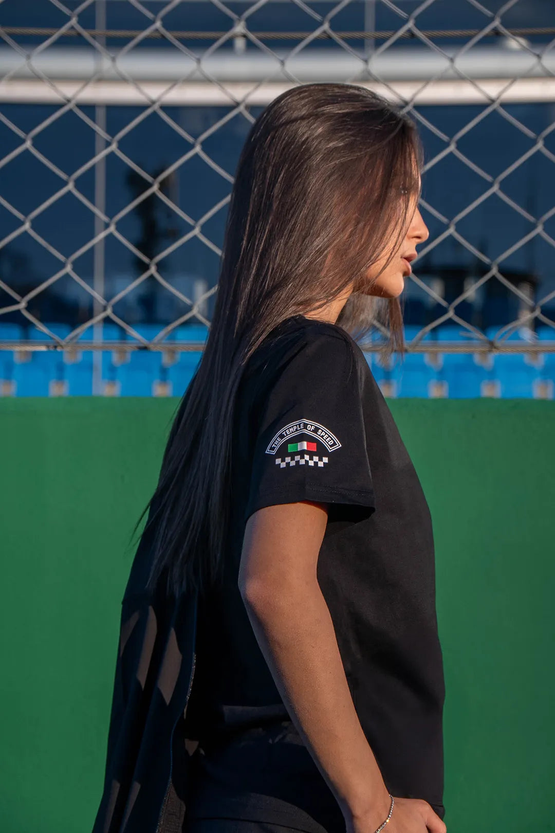 T-SHIRT “THE TEMPLE OF SPEED TRICOLORE” - NERA