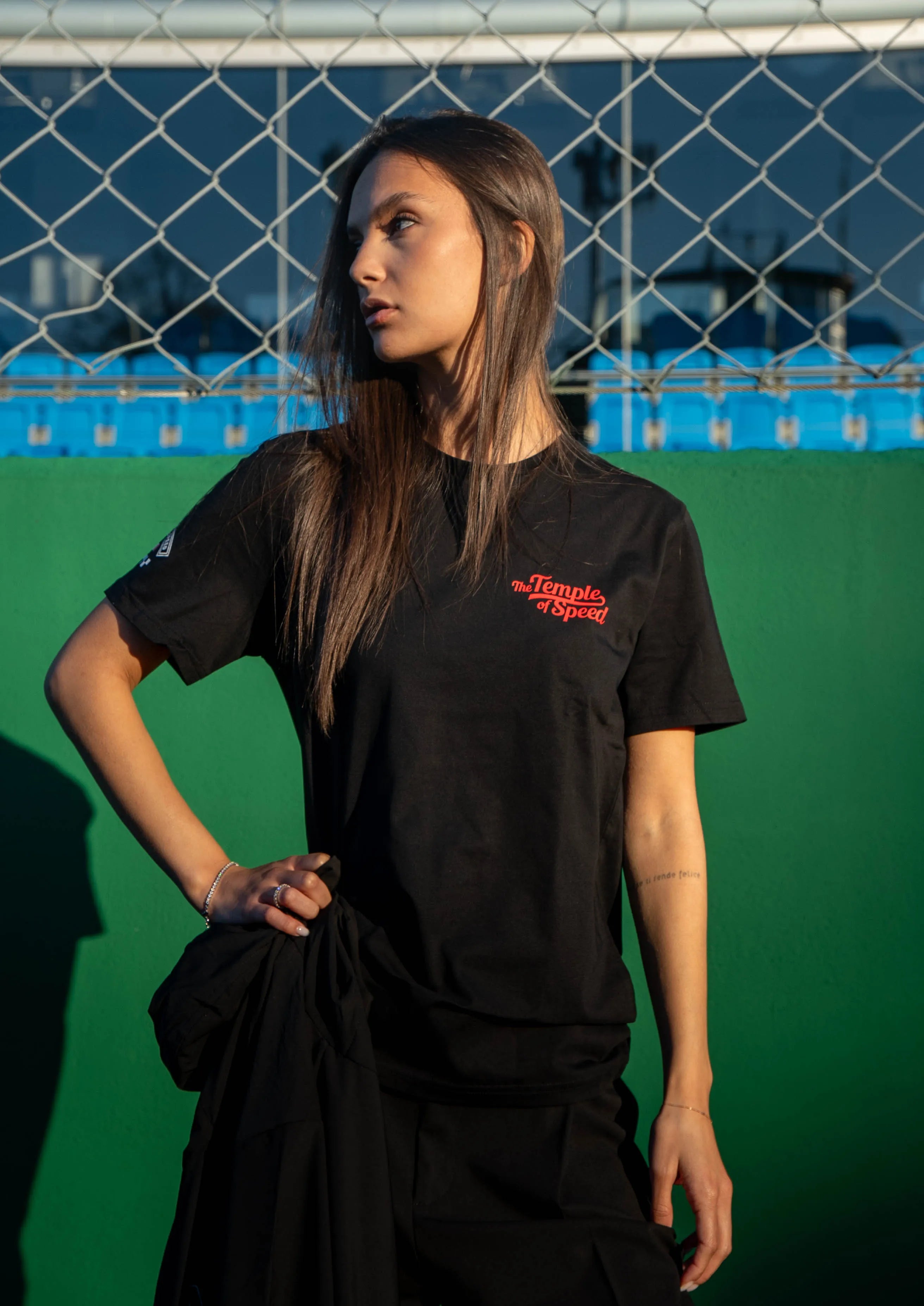 T-SHIRT “THE TEMPLE OF SPEED TRICOLORE” - NERA