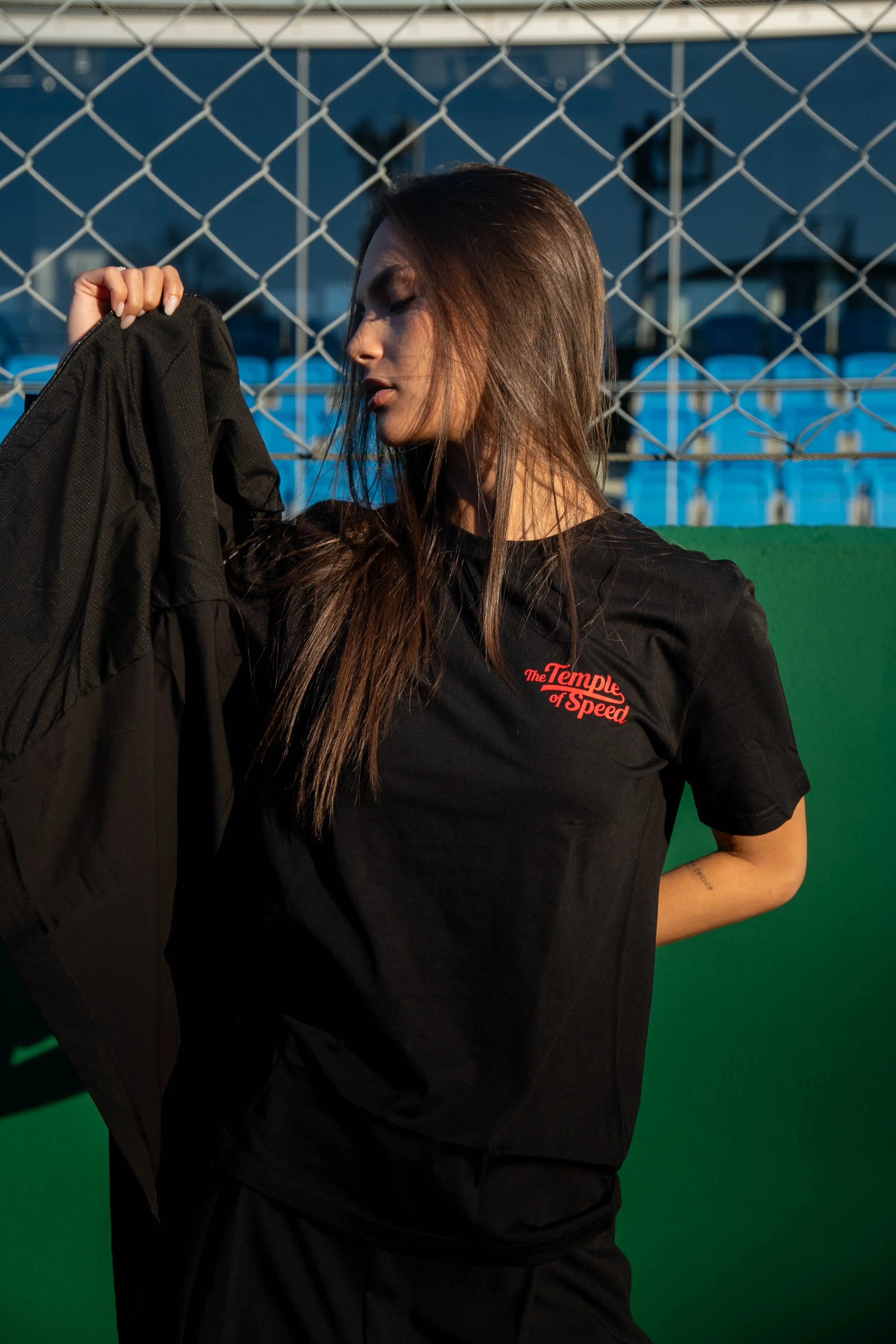 T-SHIRT “THE TEMPLE OF SPEED TRICOLORE” - NERA