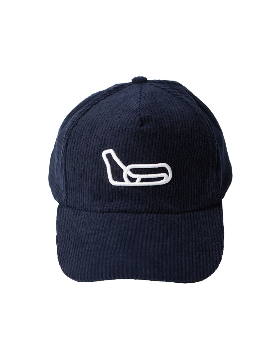 CAPPELLO IN VELLUTO CON LAYOUT PISTA - BLU