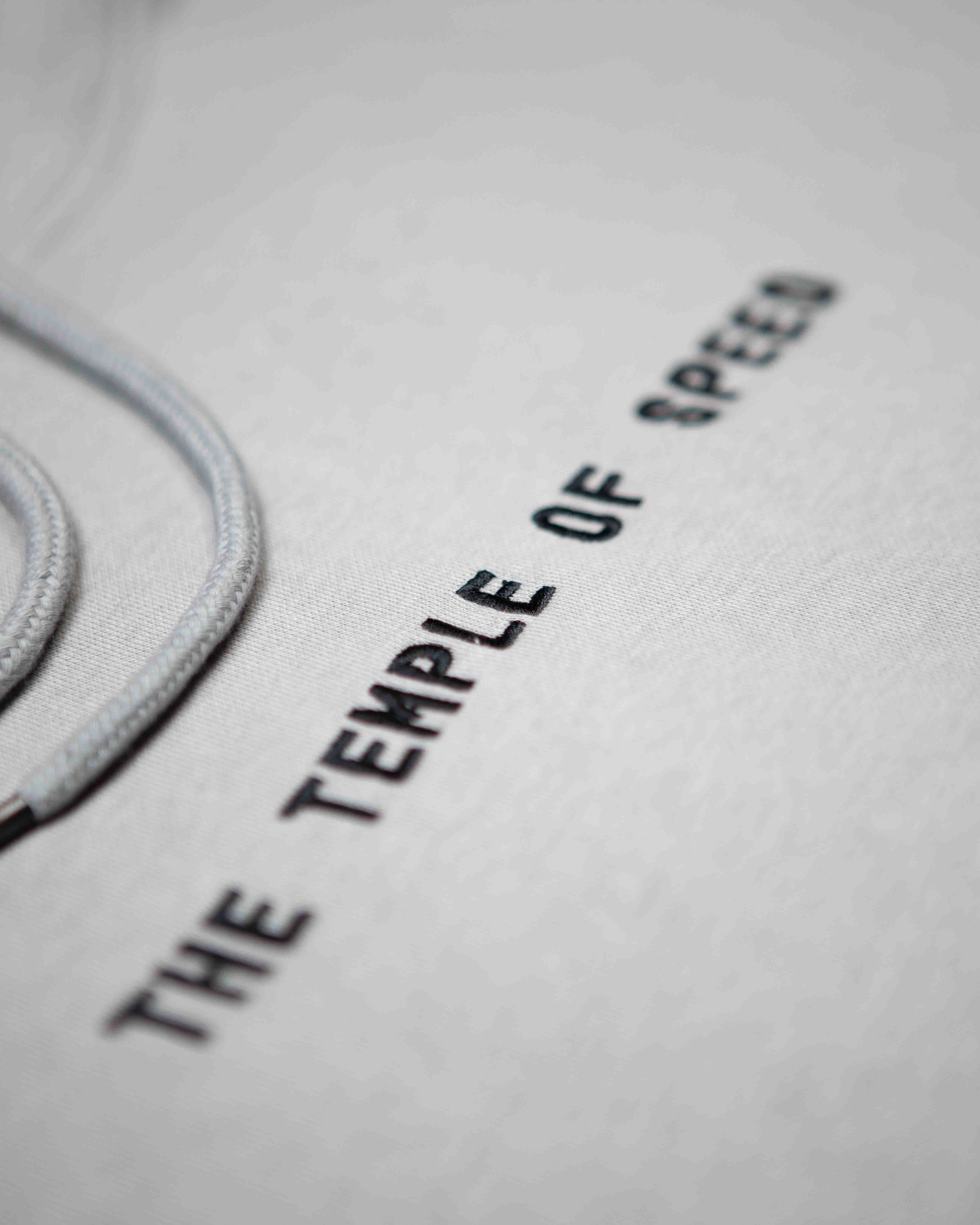 HOODIE "THE TEMPLE OF THE SPEED" - GRAY