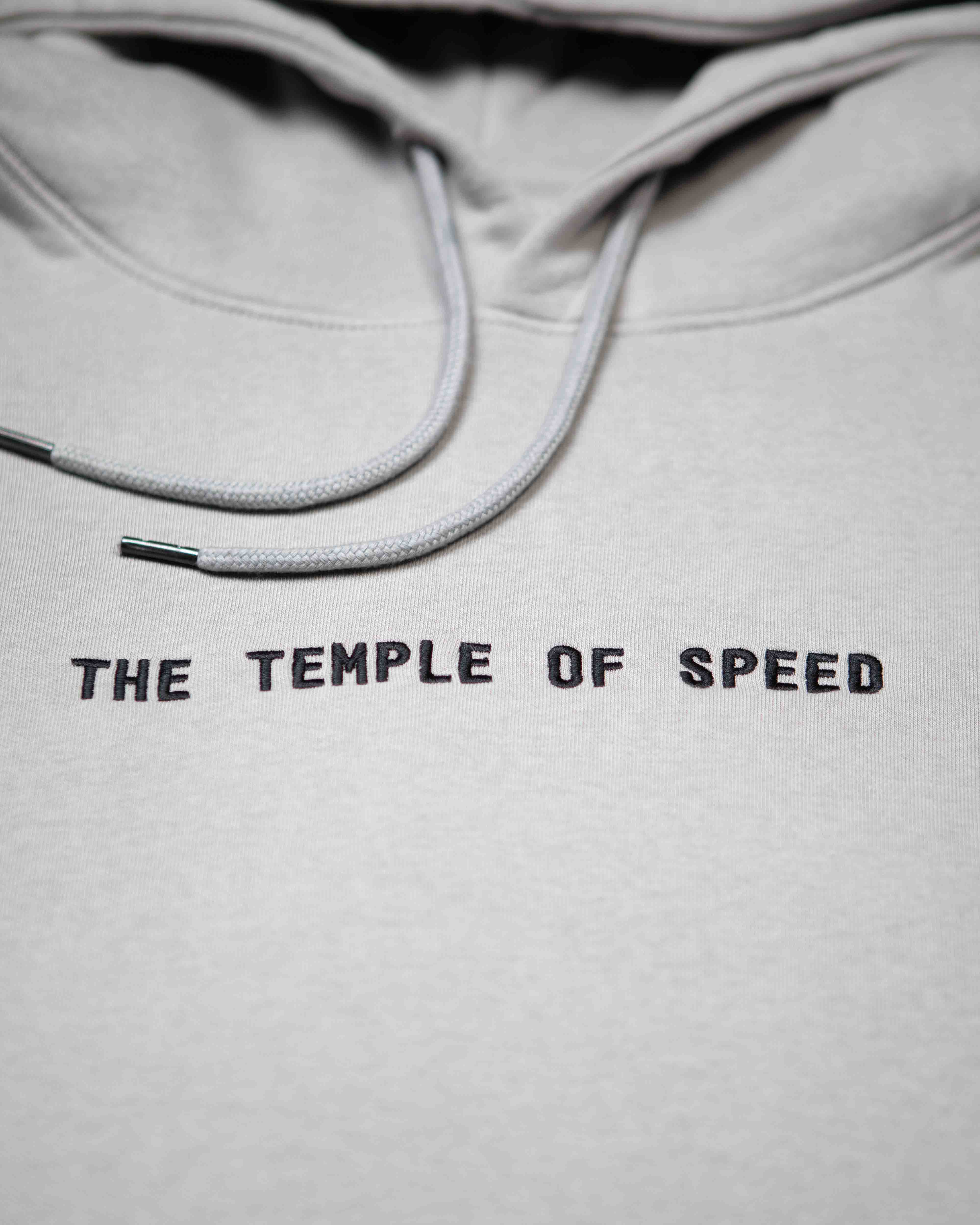 HOODIE "THE TEMPLE OF THE SPEED" - GRAY