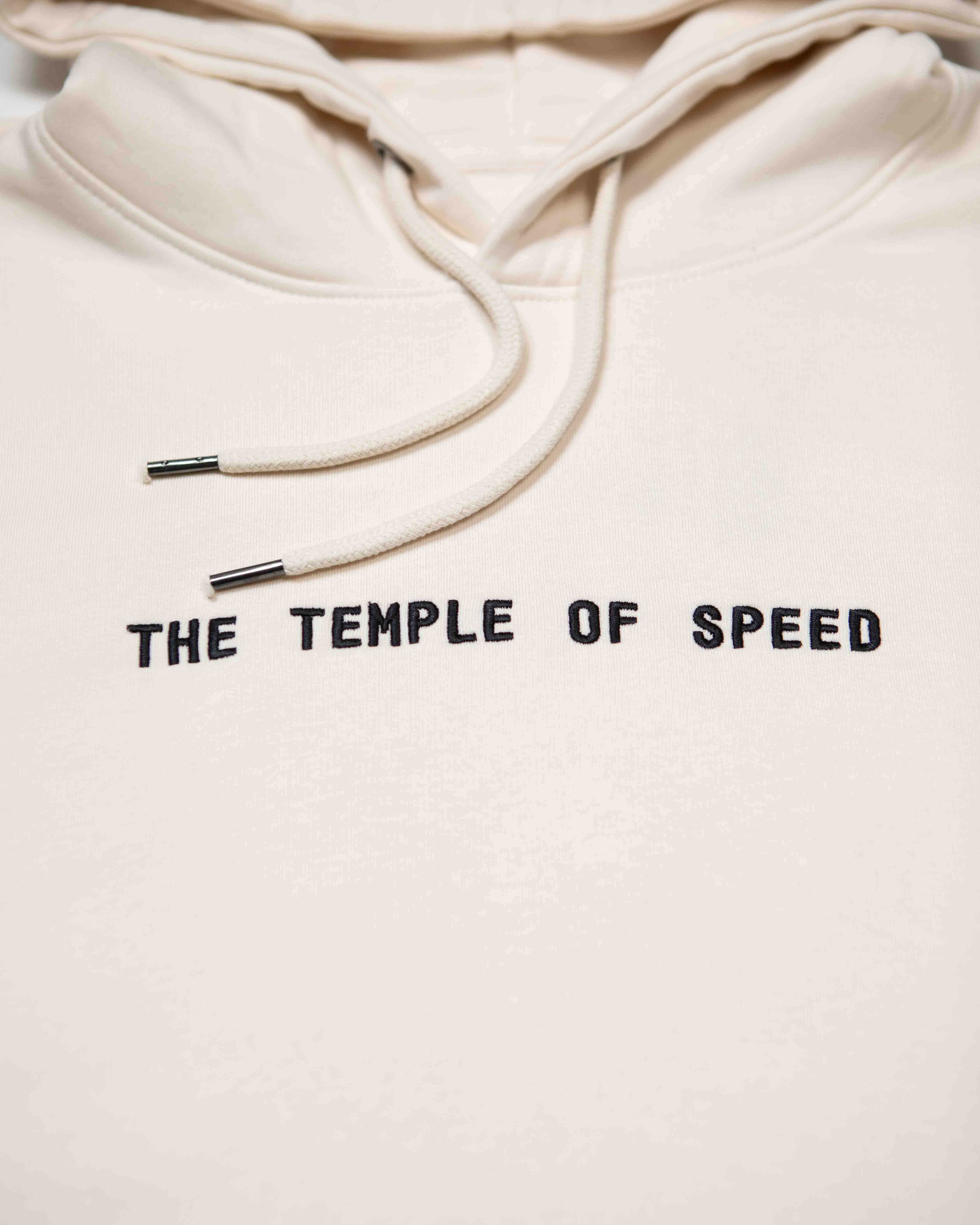 HOODIE "THE TEMPLE OF THE SPEED" - BEIGE