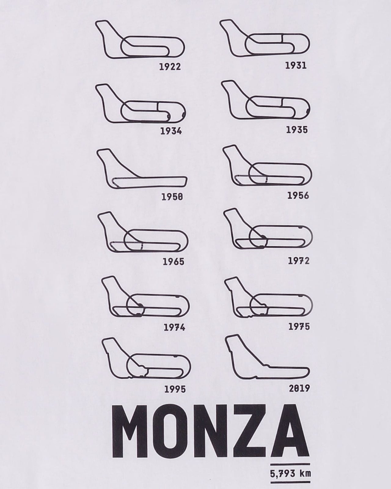 T-Shirt Kids "Piste di Monza"