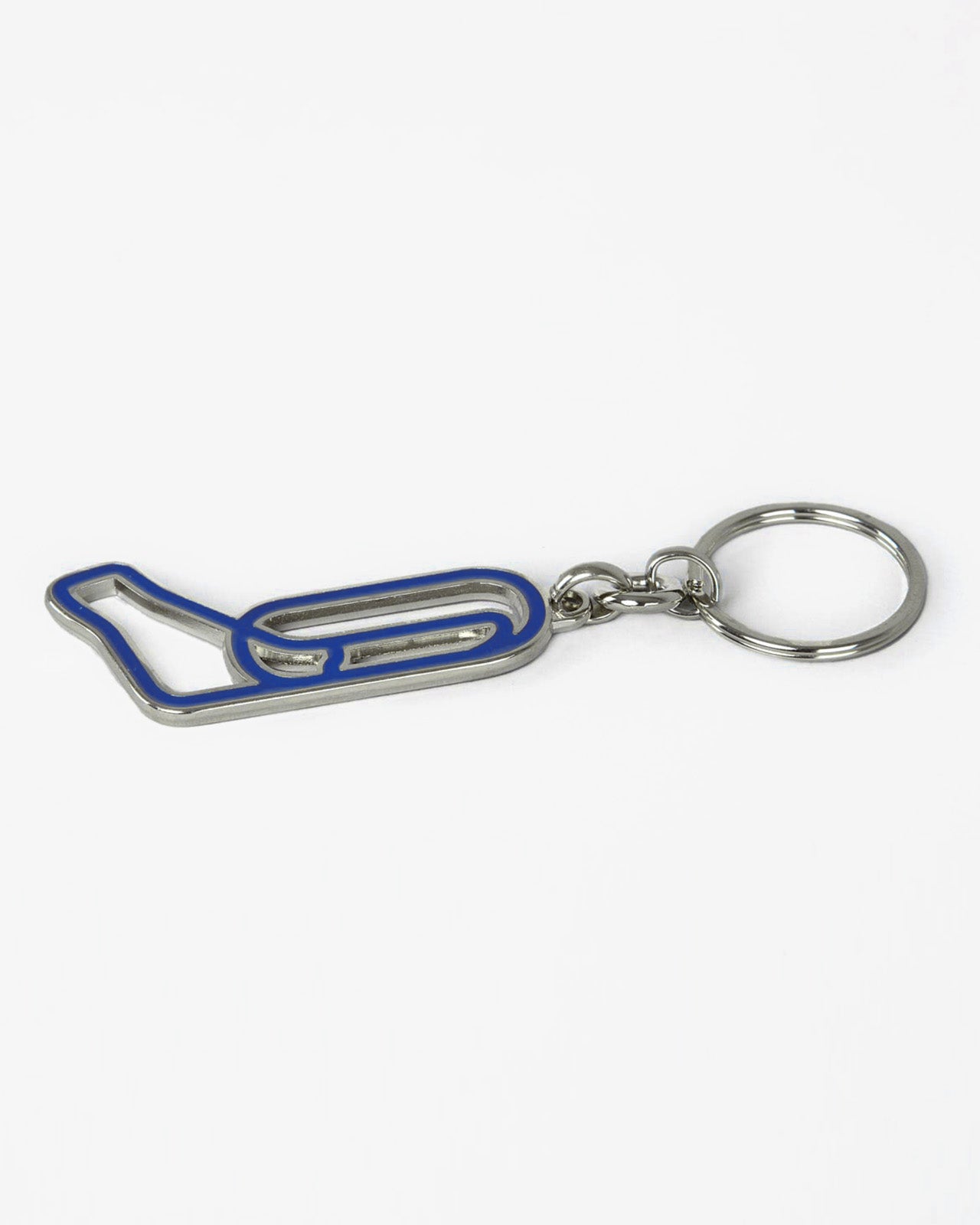 TRACK METAL KEYCHAIN - BLUE