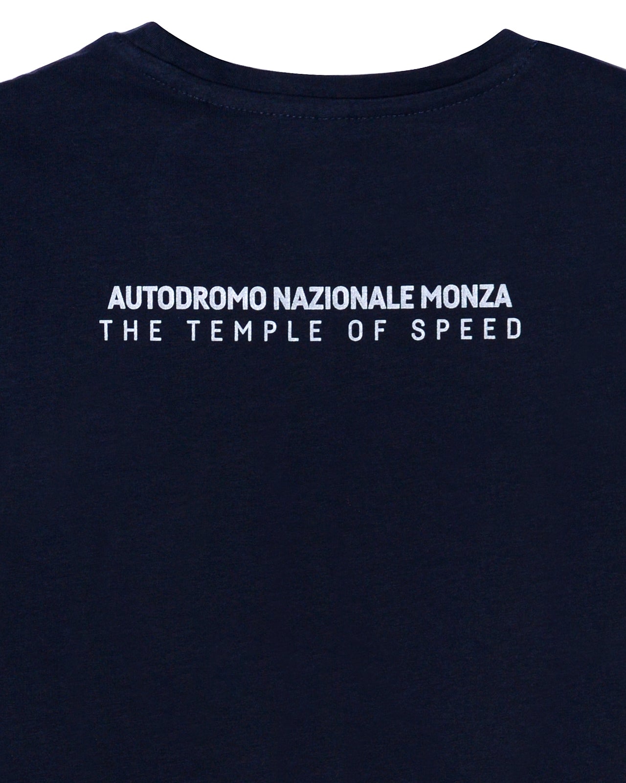 T-SHIRT WITH MONZA SILVER CIRCUIT LOGO - BLUE