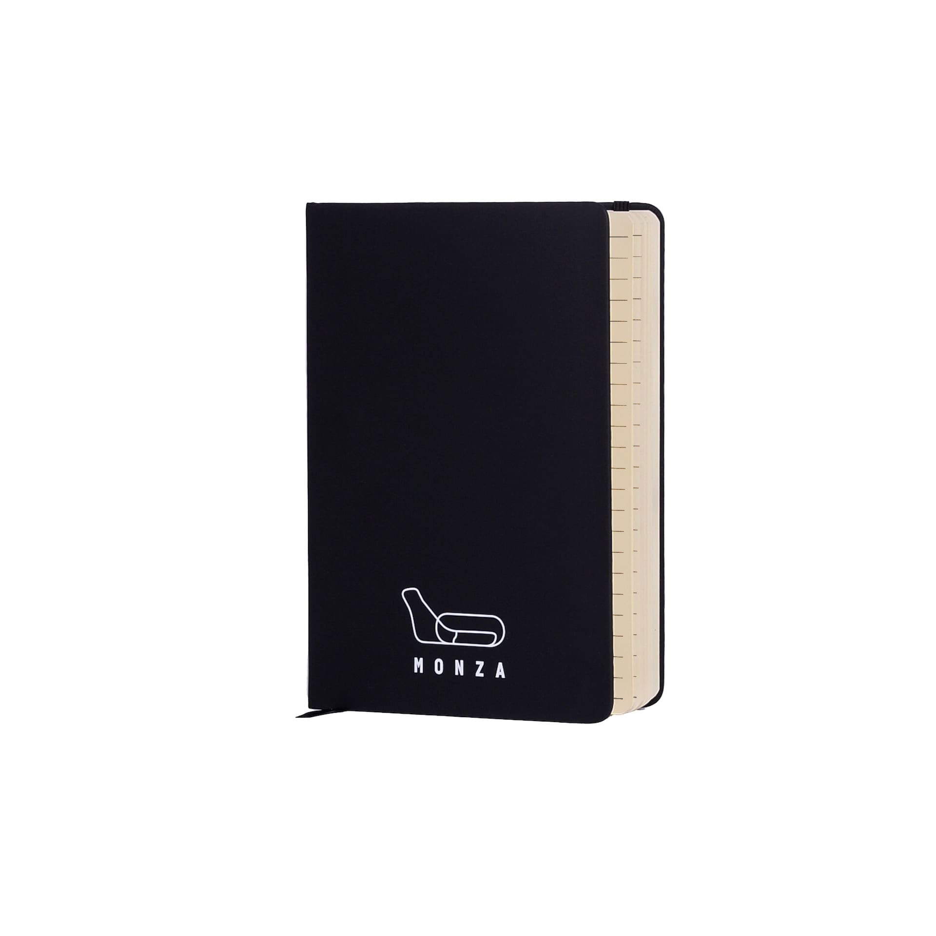 Black Monza diary with hard lined cover