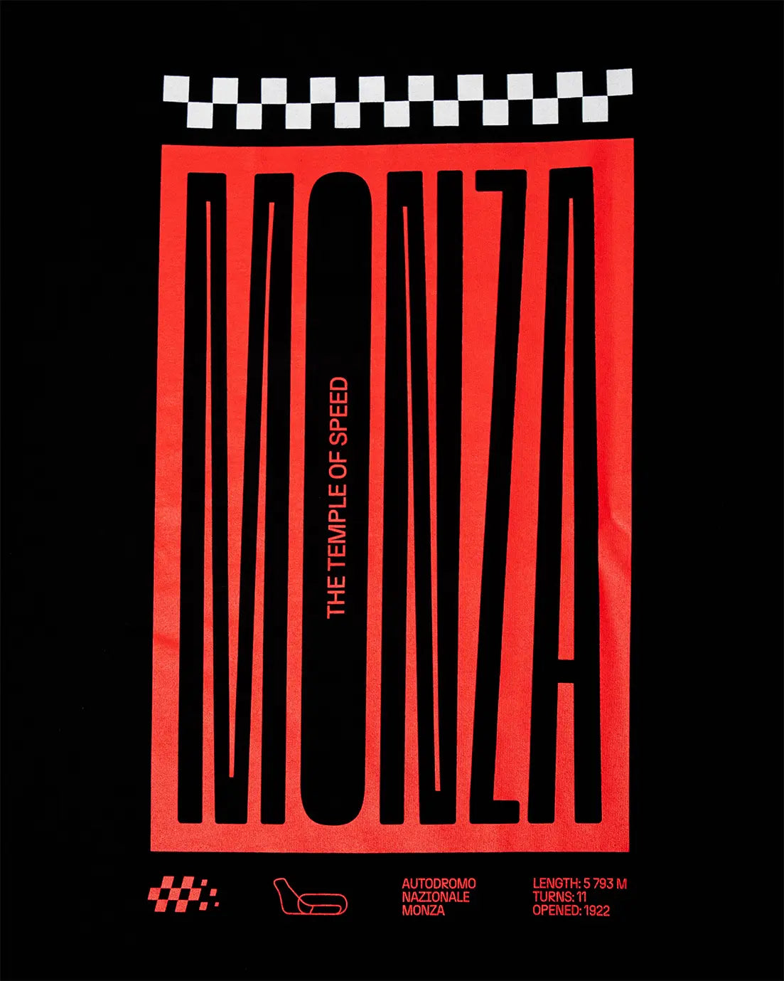 T-SHIRT “MONZA STARTING LINE” - BLACK