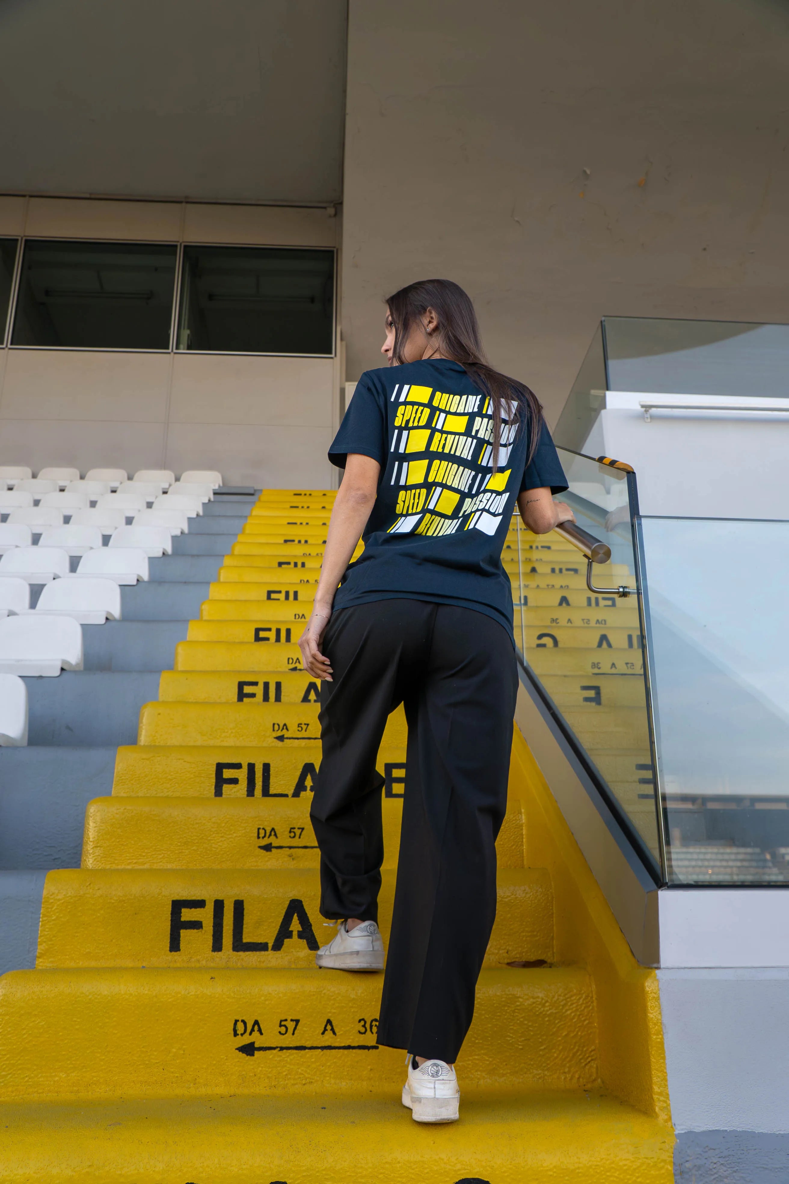 T-SHIRT "KEYWORDS" - BLU