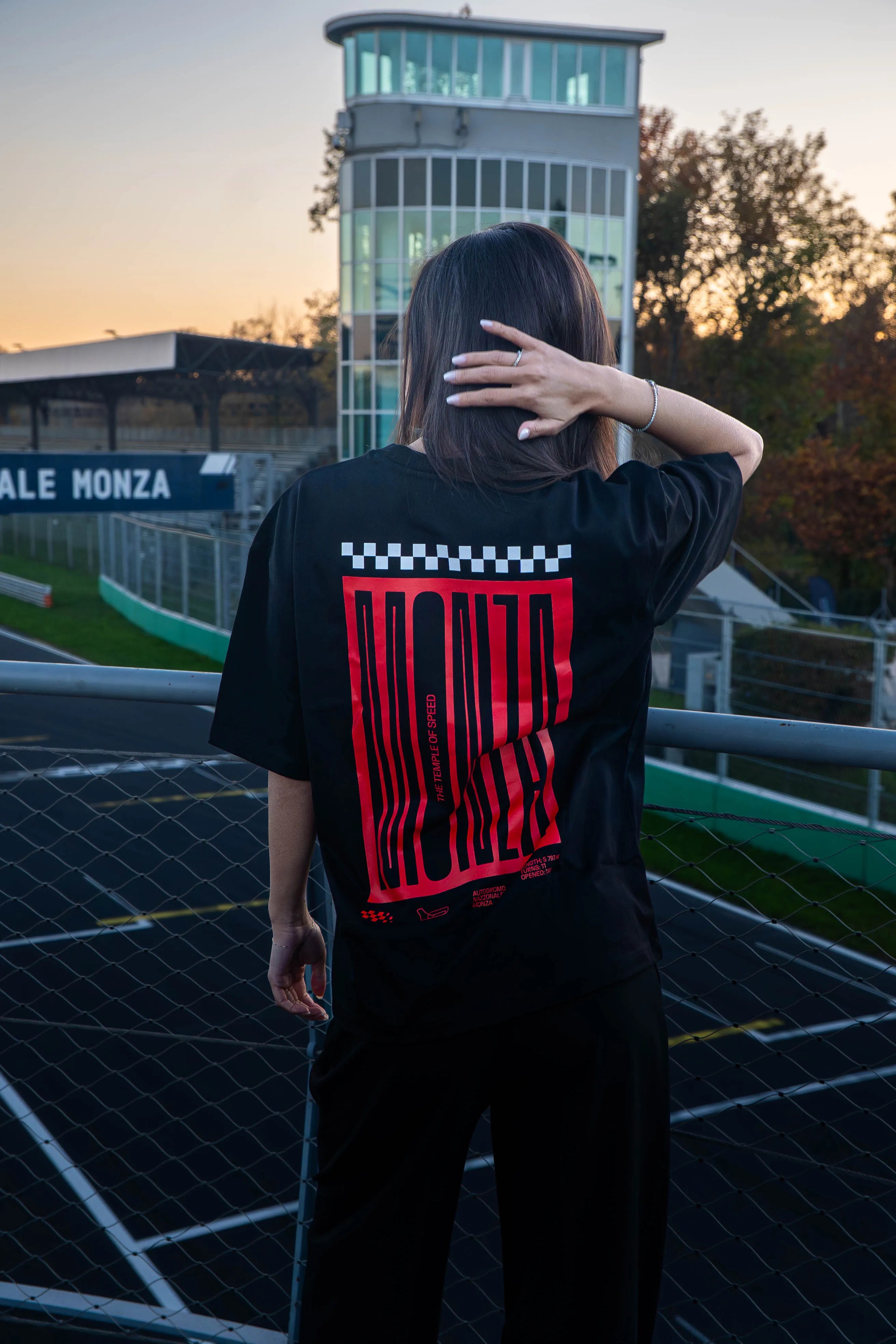 T-SHIRT “MONZA STARTING LINE” - BLACK