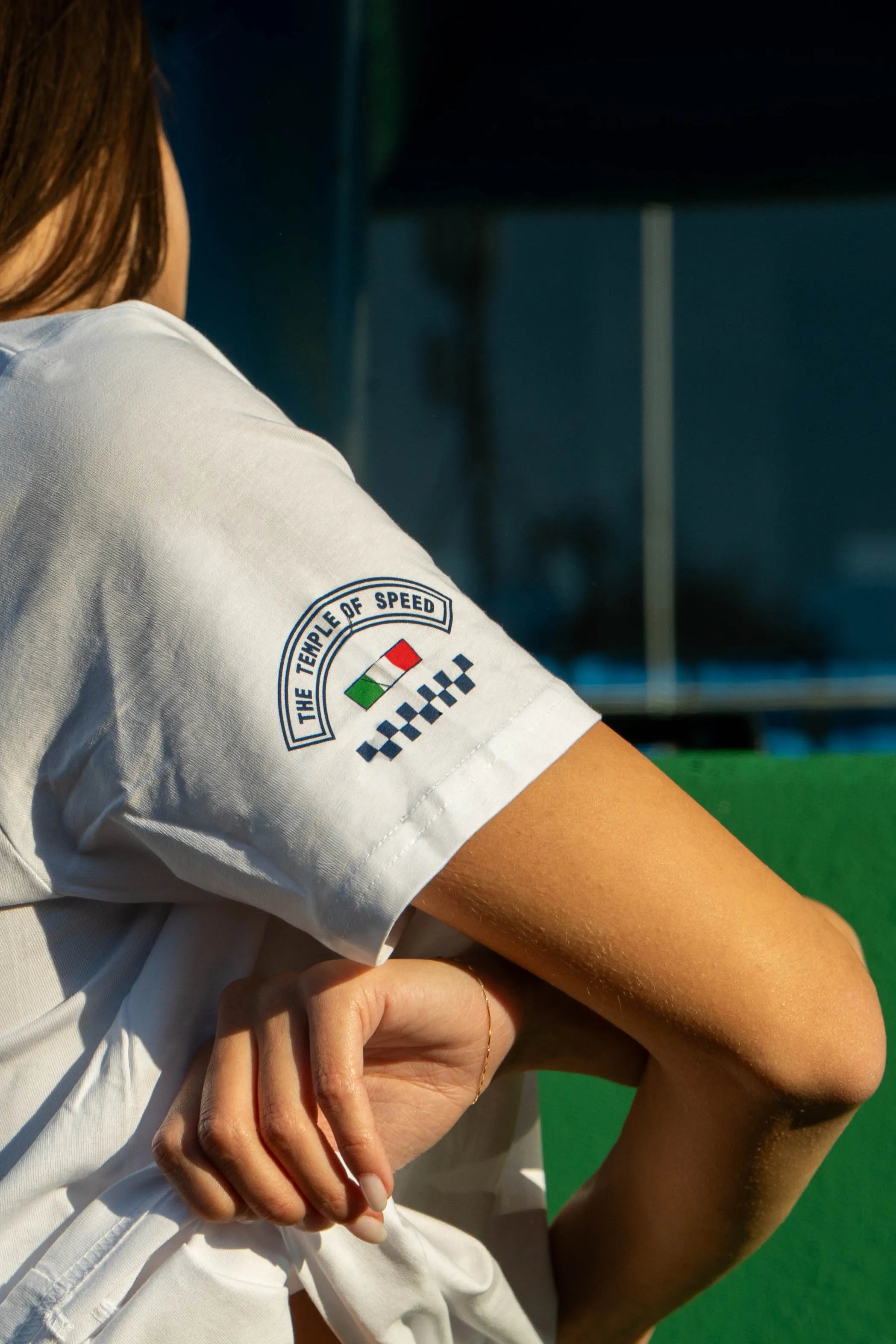 T-SHIRT “THE TEMPLE OF SPEED TRICOLORE” - BIANCA