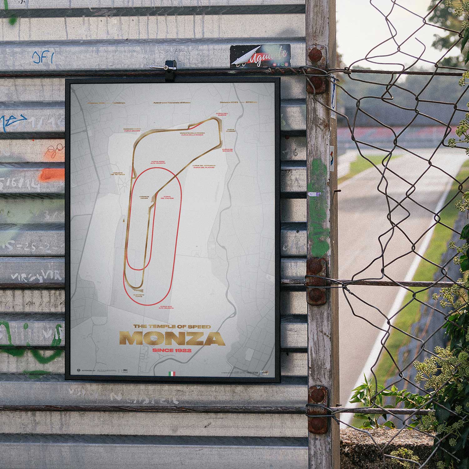 Poster Circuito Automobilist per Autodromo Nazionale Monza