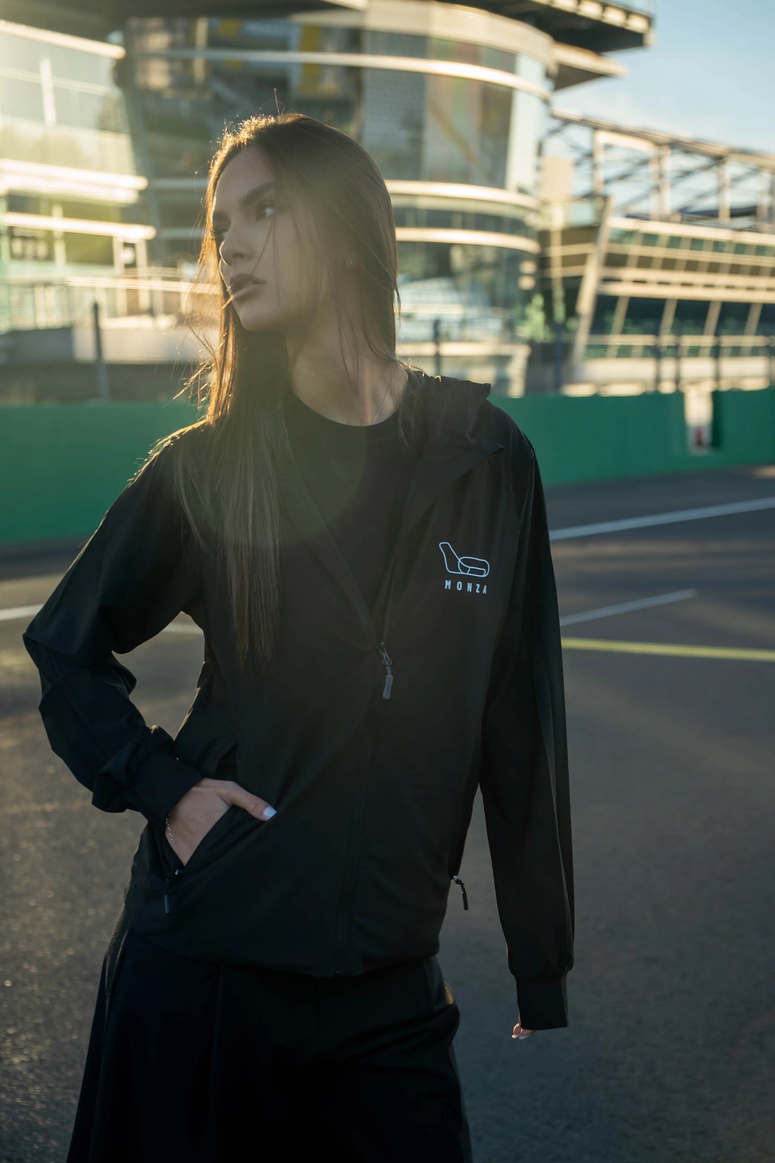 GIACCA LEGGERA WATER REPELLENT “THE TEMPLE OF SPEED” - NERA