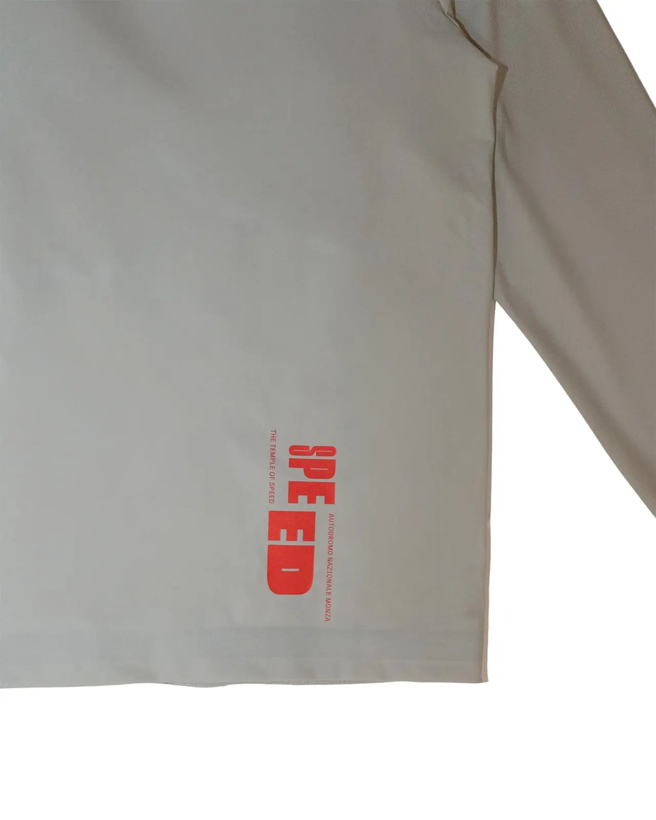 WATER REPELLENT JACKET “THE TEMPLE OF SPEED” - BEIGE