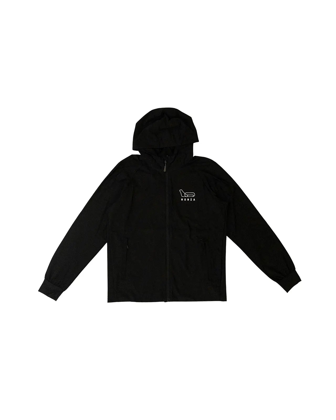 WATER REPELLENT JACKET “THE TEMPLE OF SPEED” - BLACK