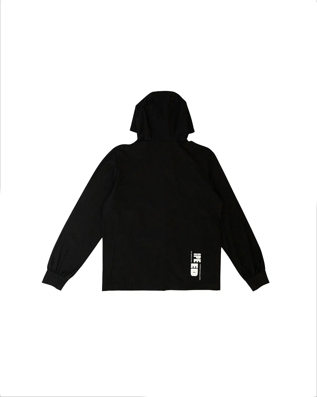 WATER REPELLENT JACKET “THE TEMPLE OF SPEED” - BLACK