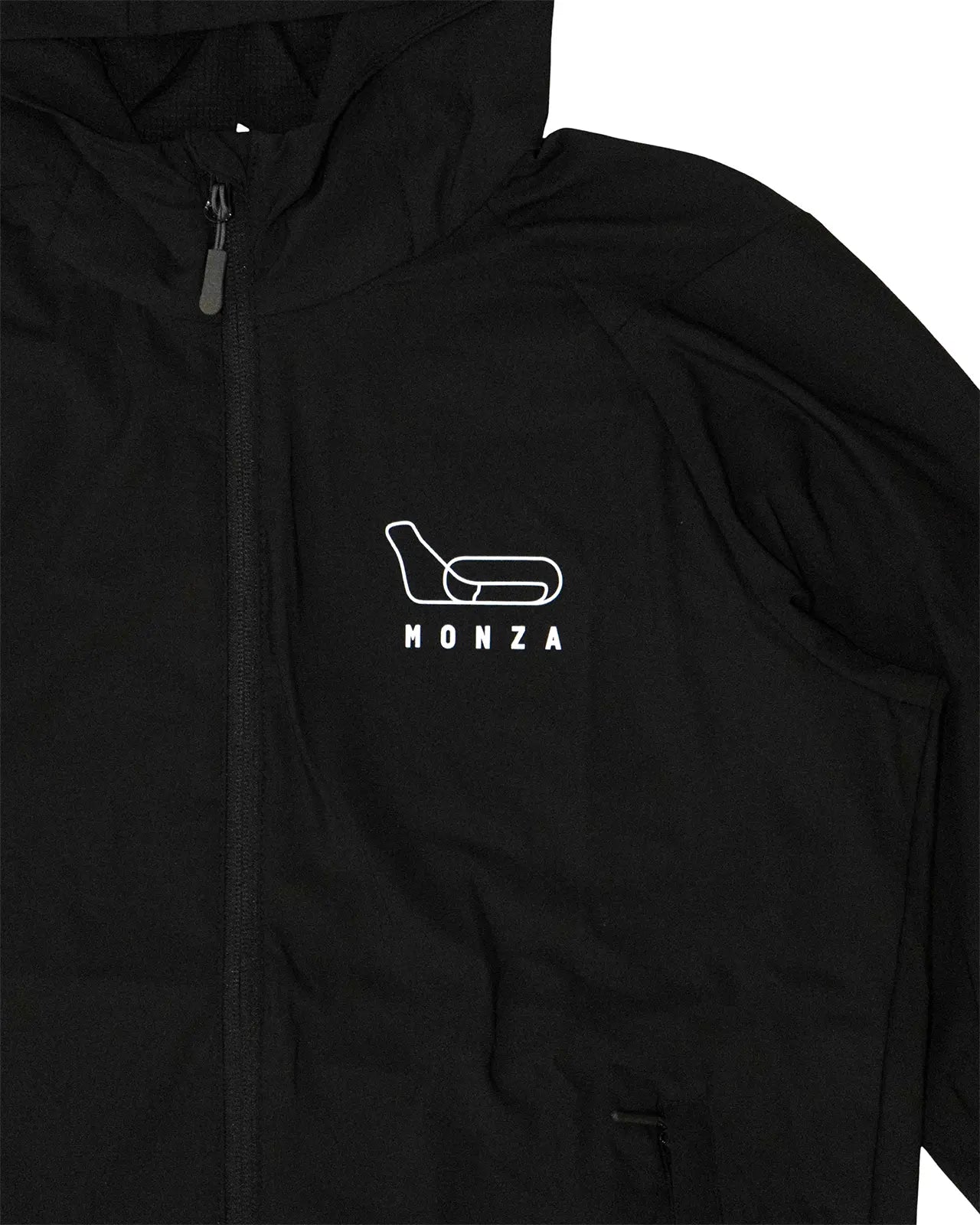 WATER REPELLENT JACKET “THE TEMPLE OF SPEED” - BLACK
