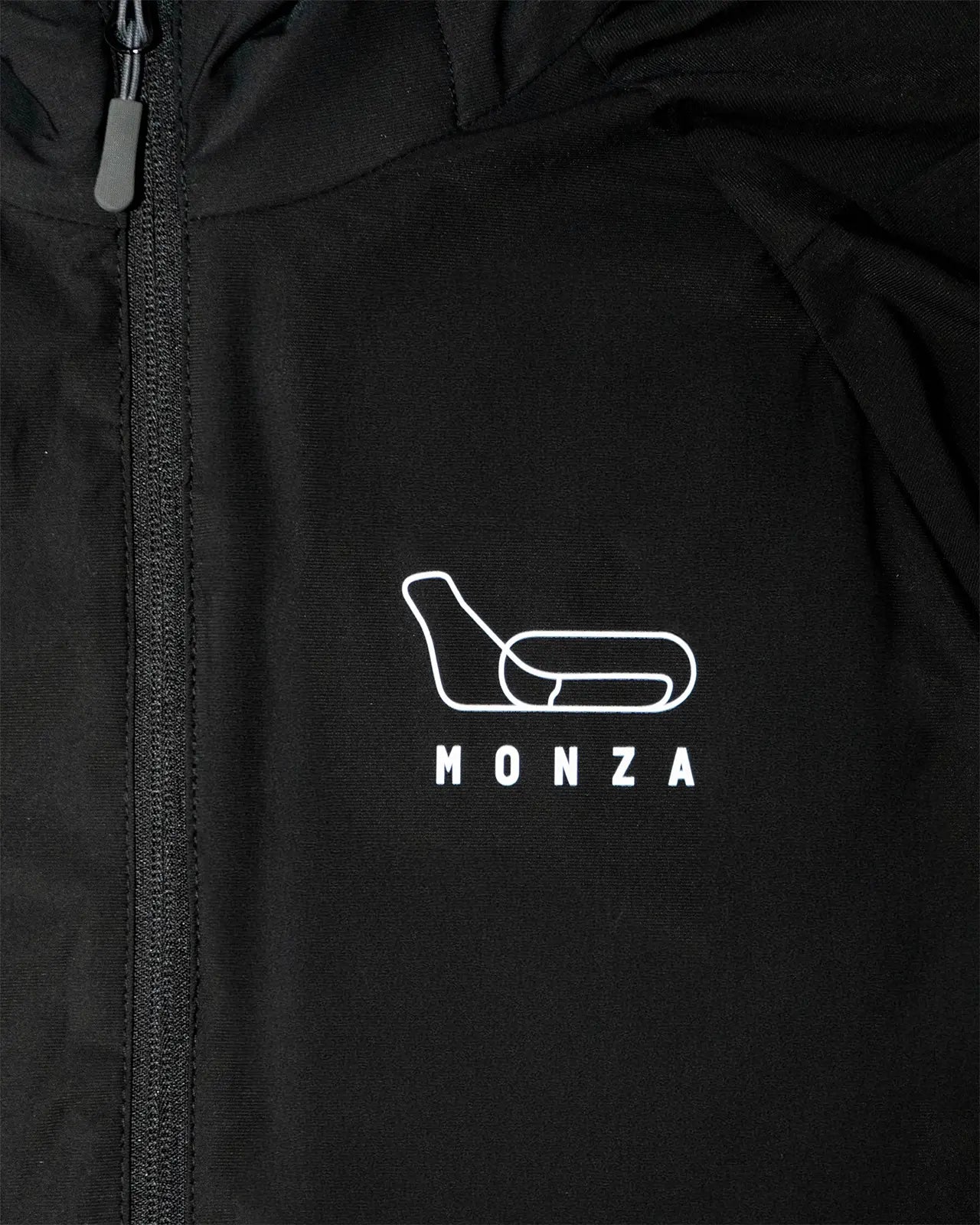 WATER REPELLENT JACKET “THE TEMPLE OF SPEED” - BLACK