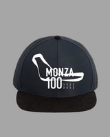 Black snapback hat with Monza100 net