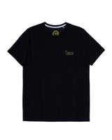 Black t-shirt with Monza gold circuit logo