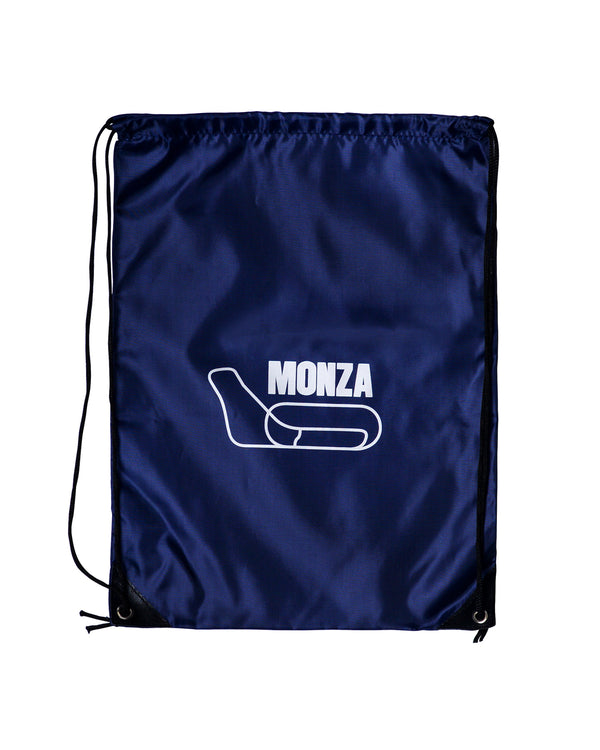 Monza blue nylon sack backpack