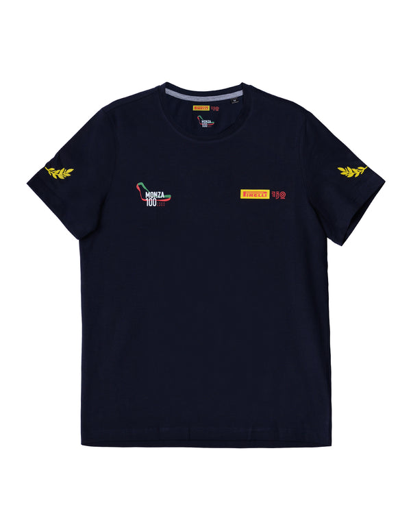 T-shirt blu Monza100 | Pirelli150