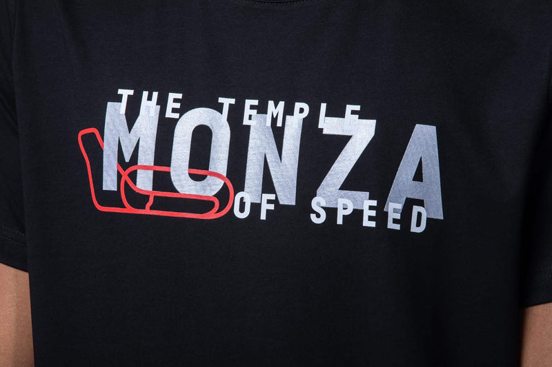 T-Shirt nera "Temple of Speed"