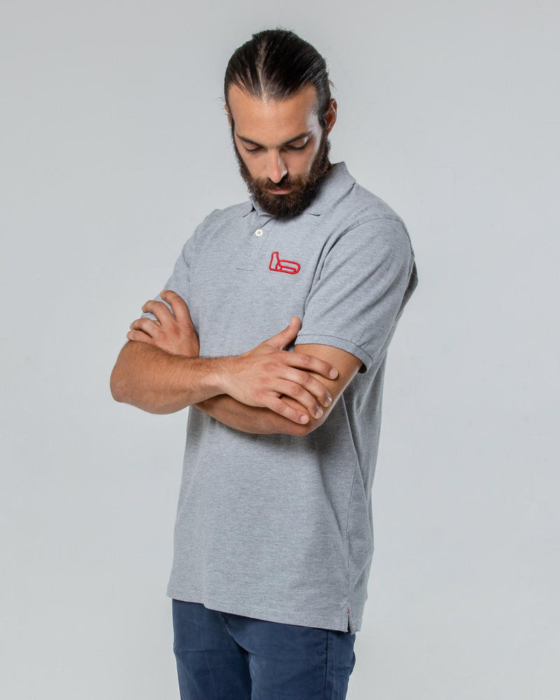 Polo piquet grigia